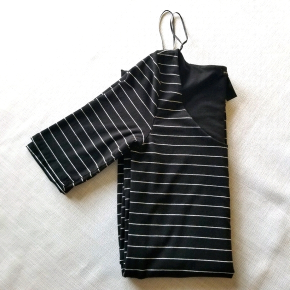 H&M BASIC Bodycon Quarter Sleeve Striped Dress - Picture 5 of 9